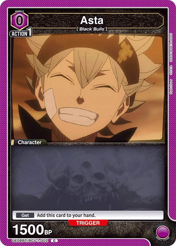 Image for Asta (002) (Box Topper Foil) (UE08BT/BCV-1-002) (UE08BT) - Union Arena
