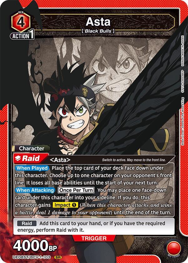 Asta (103) - UE08ST: Black Clover Starter Deck (UE08ST)