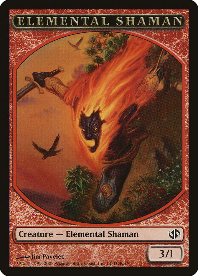 Jeton de shamane élémentaliste [Duel Decks: Jace vs. Chandra Tokens]