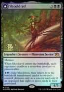 Sheoldred // Las verdaderas escrituras [Promos de prerelease de Marcha de las máquinas]