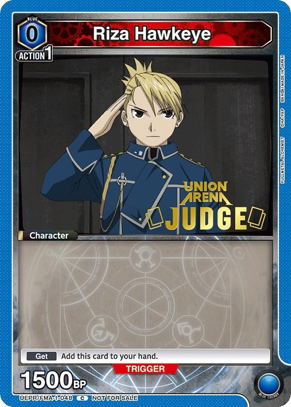 Image for Riza Hawkeye (Judge Pack) (UEPR/FMA-1-048) (UEPR) - Union Arena