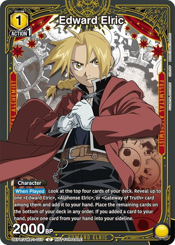 Image for Edward Elric (010) (UEPR/FMA-1-010) (UEPR) - Union Arena