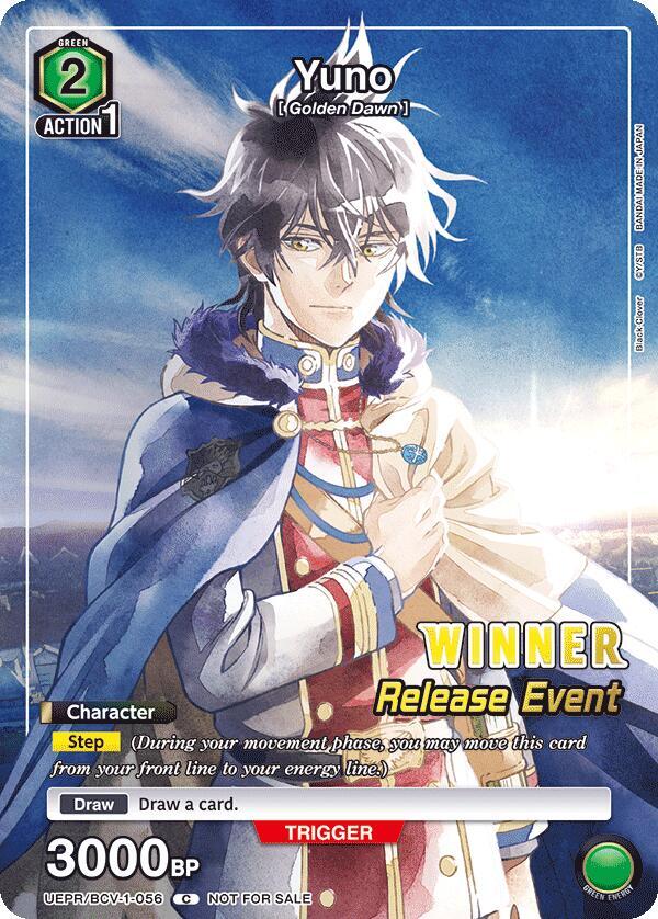 Yuno (Release Event Winner) - UE08BT: Black Clover Release Event Cards (UE08BT_RE)