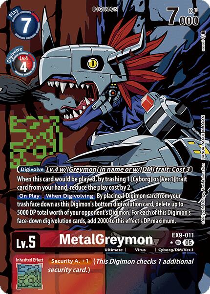 MetalGreymon [EX9-011] (Art Alternatif) [Contre Monstres]