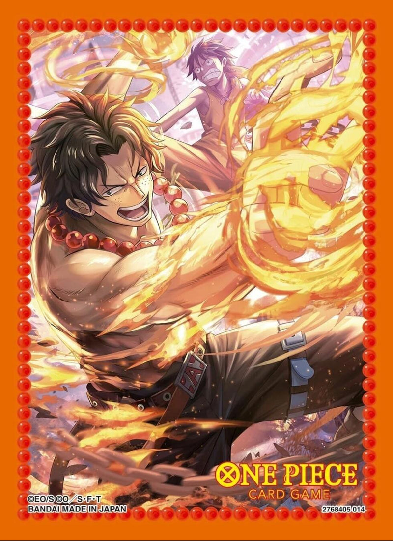 Bandai : Protège-cartes 70 pièces - Assortiment 10 (Portgas.D.Ace)