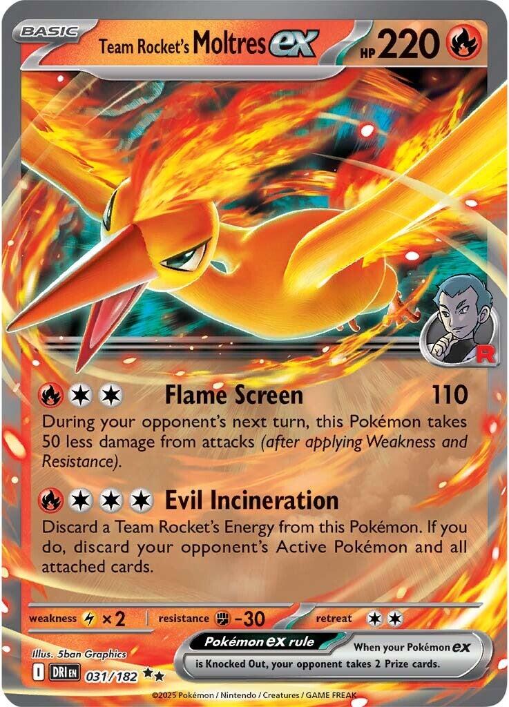 Sulfura ex de la Team Rocket (031/182) [Écarlate et Violet : Rivaux Destinés]