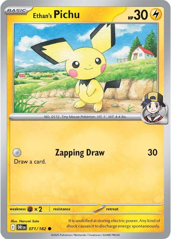 El Pichu de Ethan (071/182) [Escarlata y Púrpura: Rivales Destinados]