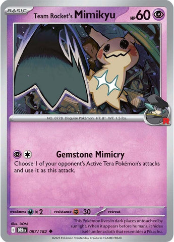 Mimiqui de la Team Rocket (087/182) [Écarlate et Violet : Rivaux Destinés]