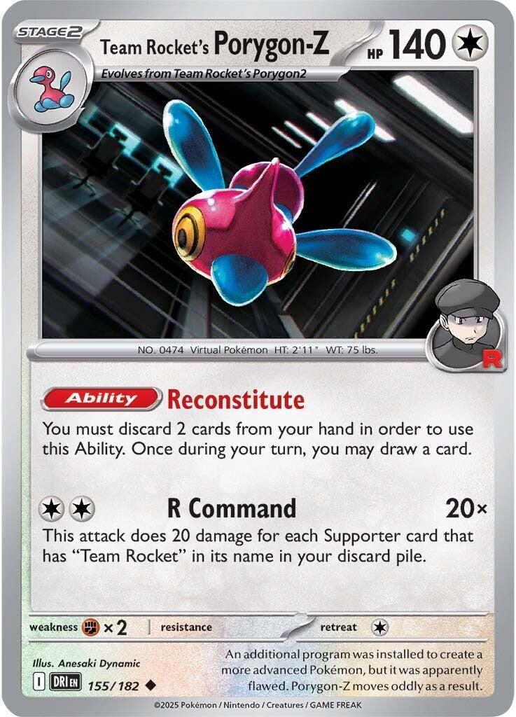 Porygon-Z du Team Rocket (155/182) [Écarlate et Violet : Rivaux Destinés]