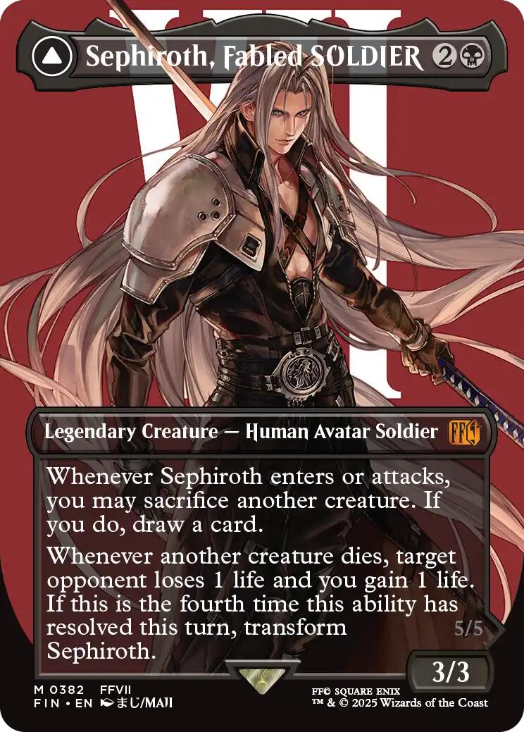 Sephiroth, Soldat légendaire // Sephiroth, l'Ange à une aile (Sans bordure) (0382) [FINAL FANTASY]