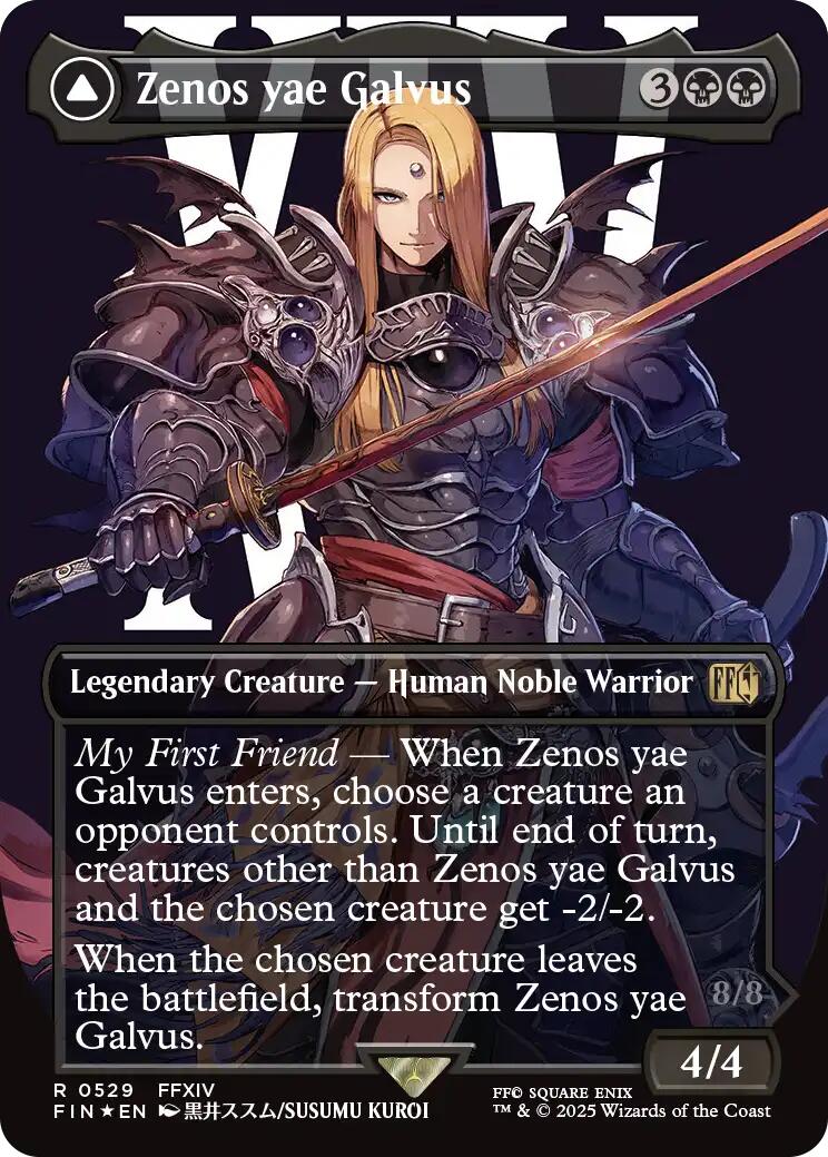 Zenos yae Galvus // Shinryu, Rival Transcendant (Sans bordures) (Feuille de Vague) [FINAL FANTASY]