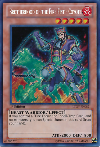 Hermandad del Puño de Fuego - Coyote [LTGY-SP082] Secret Rare