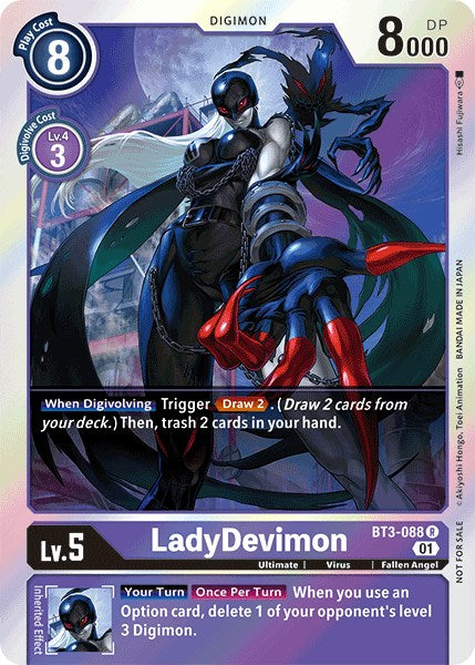 LadyDevimon [BT3-088] (Paquete de Torneo Oficial Vol.4) [Promociones del Booster Especial de Lanzamiento]