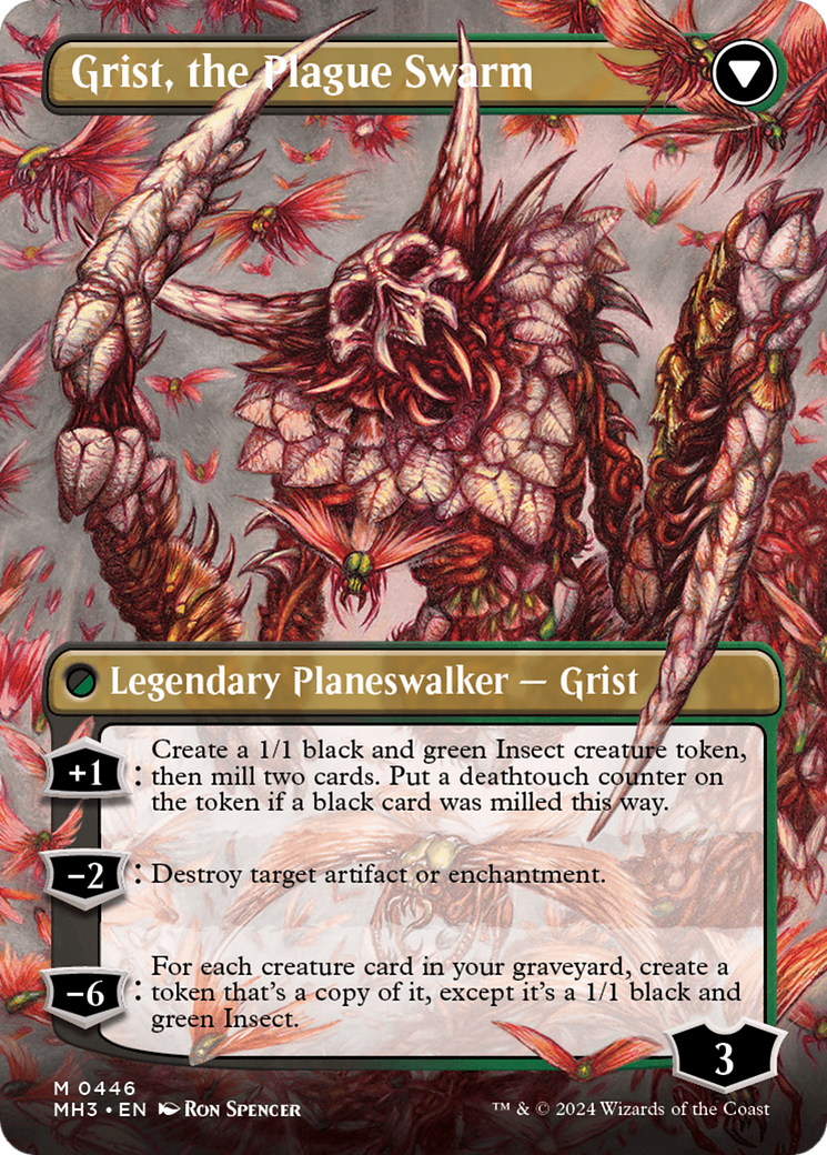 Grist, larve vorace // Grist, l'essaim de peste (Sans bordure) [Modern Horizons 3]