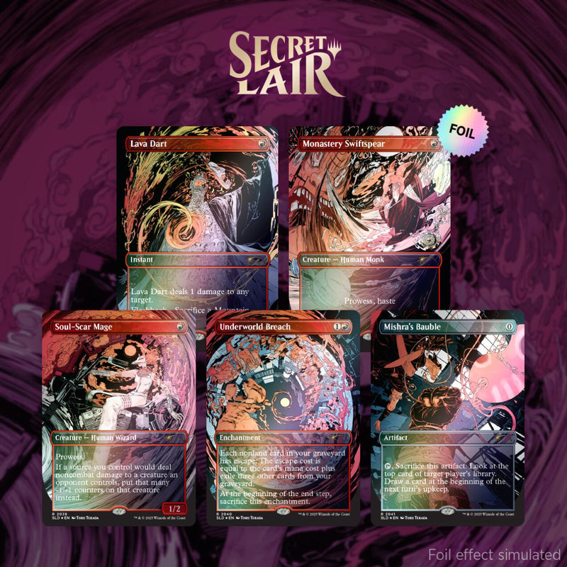 Série de packs Secret Lair : vroooOOOMMMMMM ! (Édition arc-en-ciel Premium)