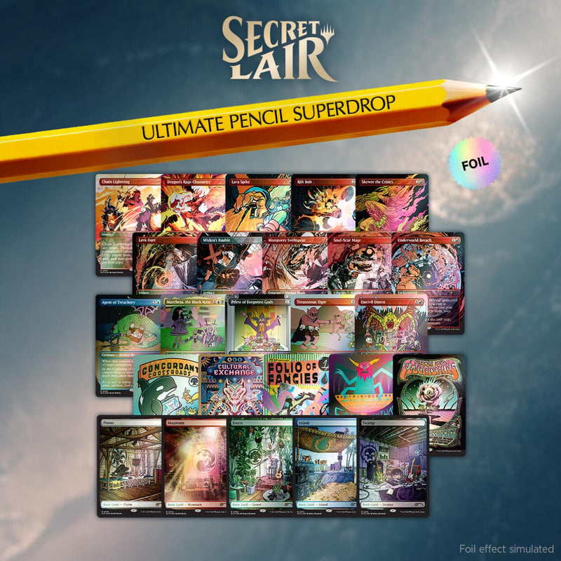 Secret Lair Drop Series: The Ultimate Pencil Bundle (Rainbow Foil)