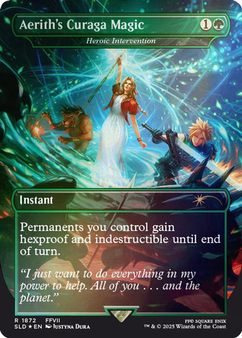 Magia Curaga de Aerith - Intervención heroica (foil arcoíris) [Secret Lair Drop Series]
