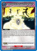 Image for Who Gave You Permission to Yap Away? (UEX01BT/BLC-2-045) (UEX01BT) - Union Arena