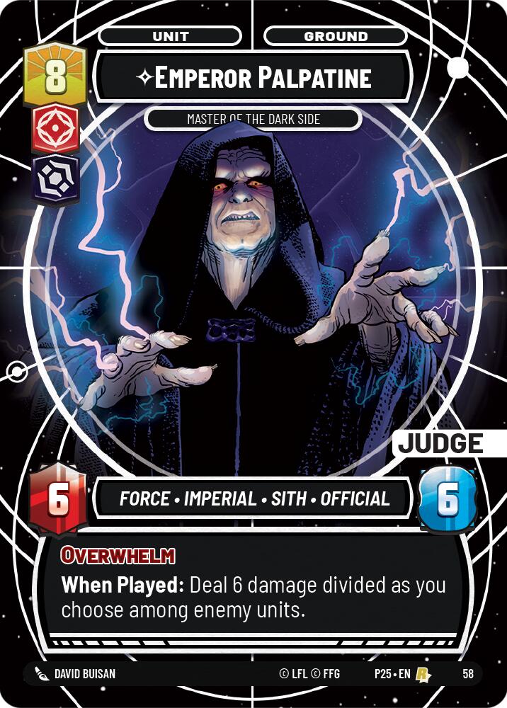 Emperador Palpatine (58) - Maestro del Lado Oscuro (58) [Juez Promos]