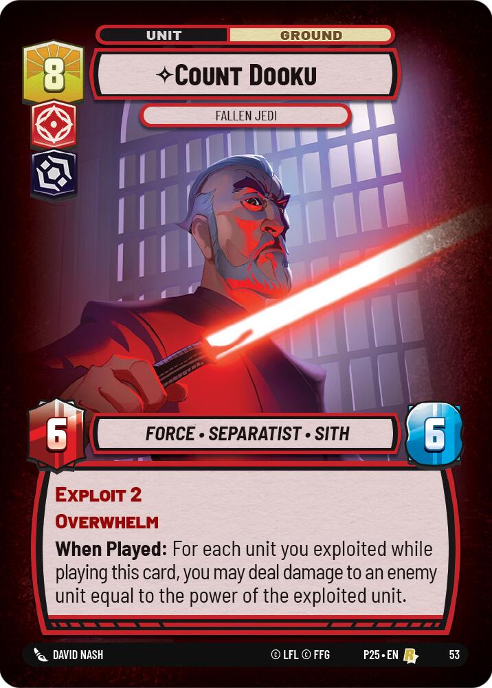 Comte Dooku (53) - Jedi Déchu (53) [Promos Affrontement en Magasin]