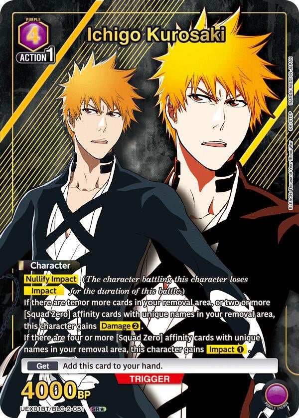 Image for Ichigo Kurosaki (051) (SR*) (UEX01BT/BLC-2-051) (UEX01BT) - Union Arena