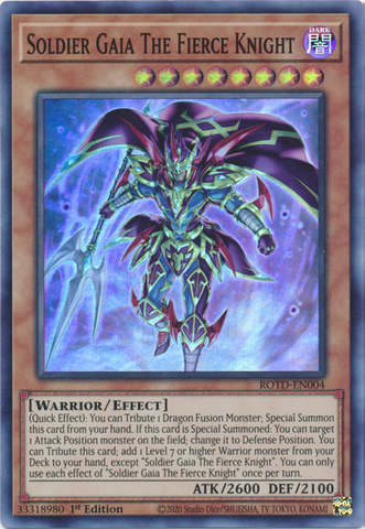 Soldado Gaia El Caballero Feroz [ROTD-EN004] Súper Rara