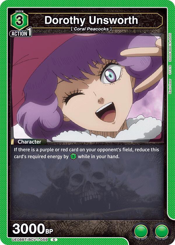 Dorothy Unsworth - UE08BT: Black Clover (UE08BT)