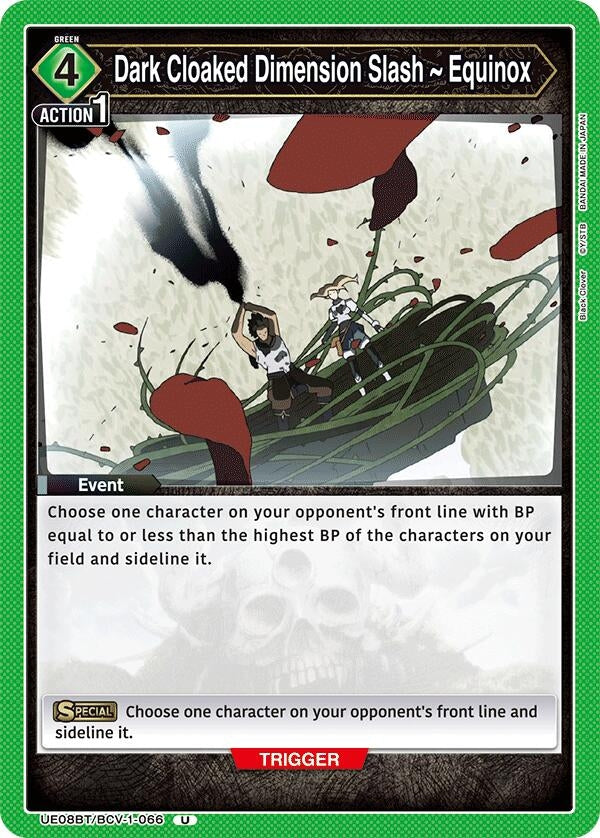 Image for Dark Cloaked Dimension Slash ~ Equinox (UE08BT/BCV-1-066) (UE08BT) - Union Arena