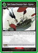 Dark Cloaked Dimension Slash ~ Equinox - UE08BT: Black Clover (UE08BT)