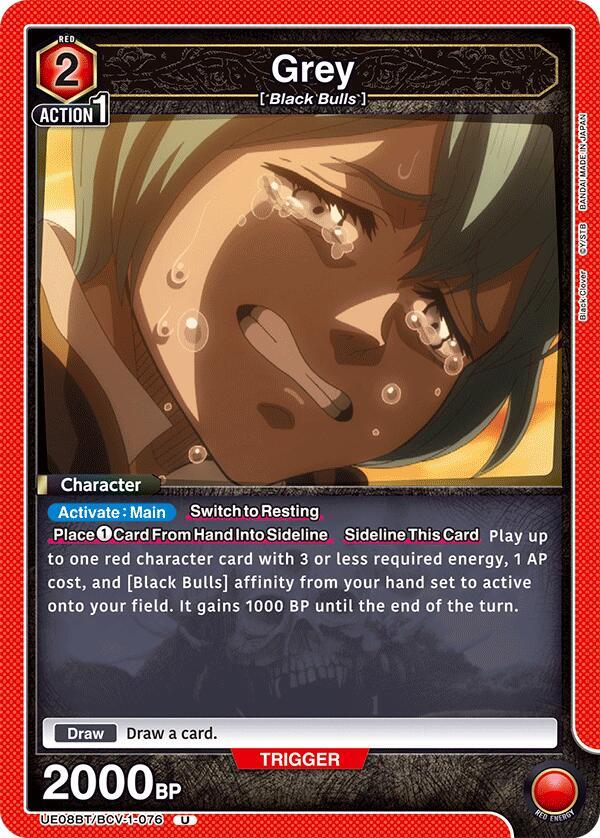 Grey (076) - UE08BT: Black Clover (UE08BT)