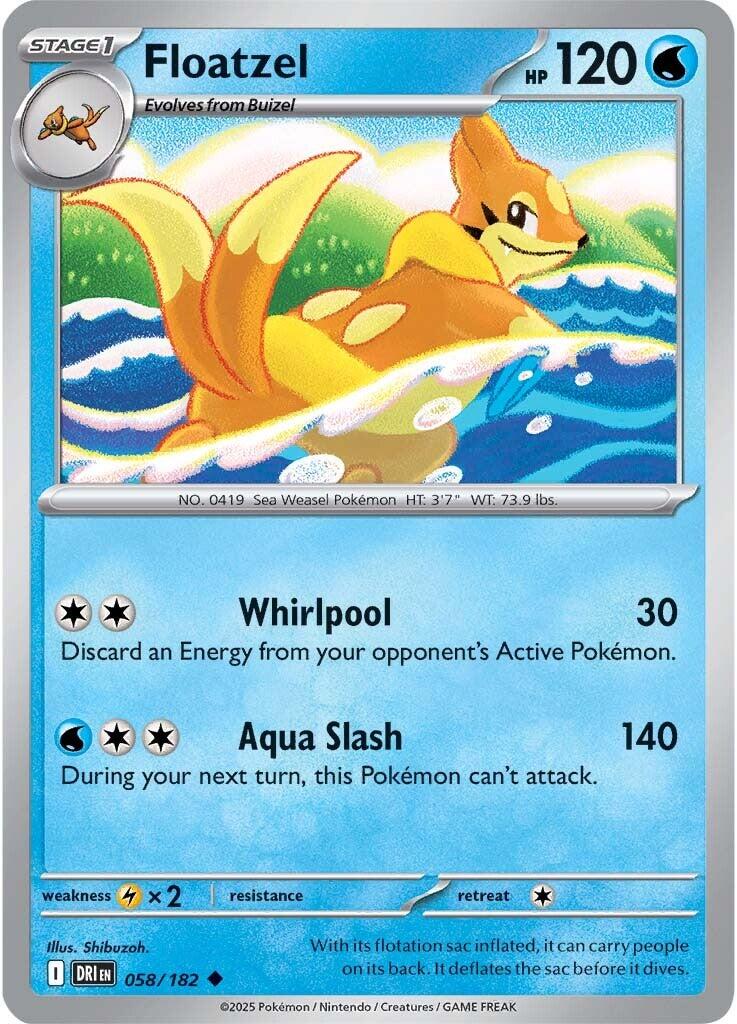 Floatzel (058/182) [Écarlate et Violet : Destinées duelles]