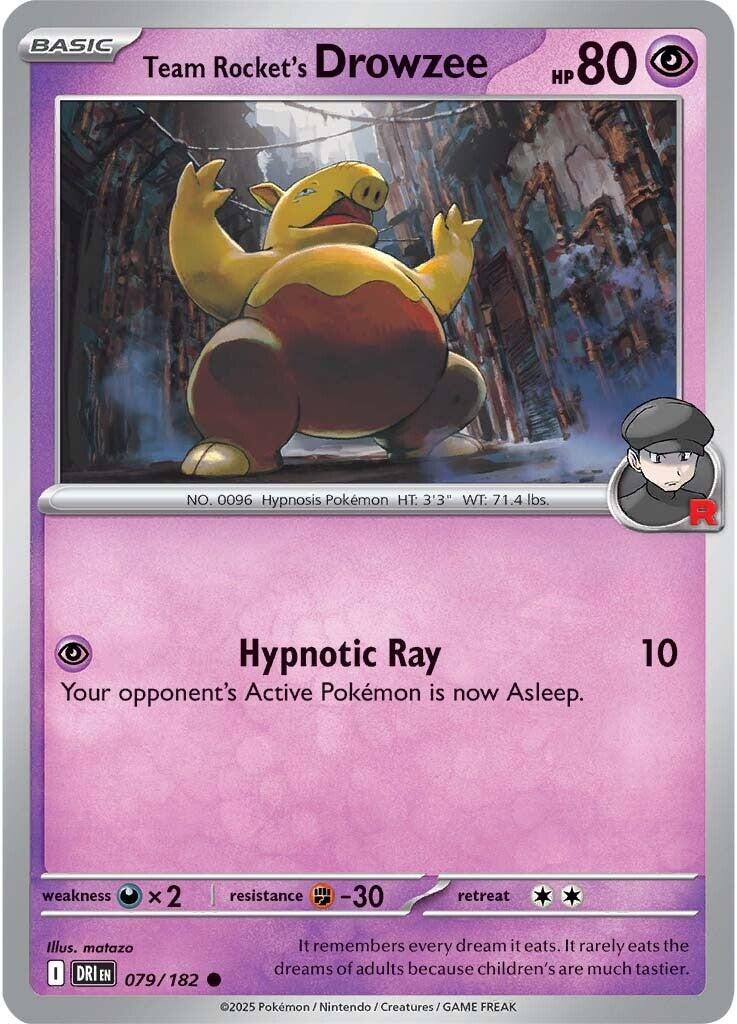 Hypnomade du Team Rocket (079/182) [Écarlate et Violet : Rivaux Destinés]