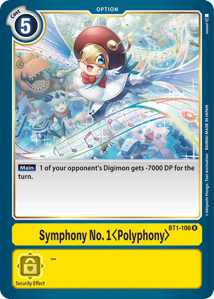 Sinfonía n.º 1 (Polifonía) [BT1-106] [Booster especial de lanzamiento ver. 1.0]