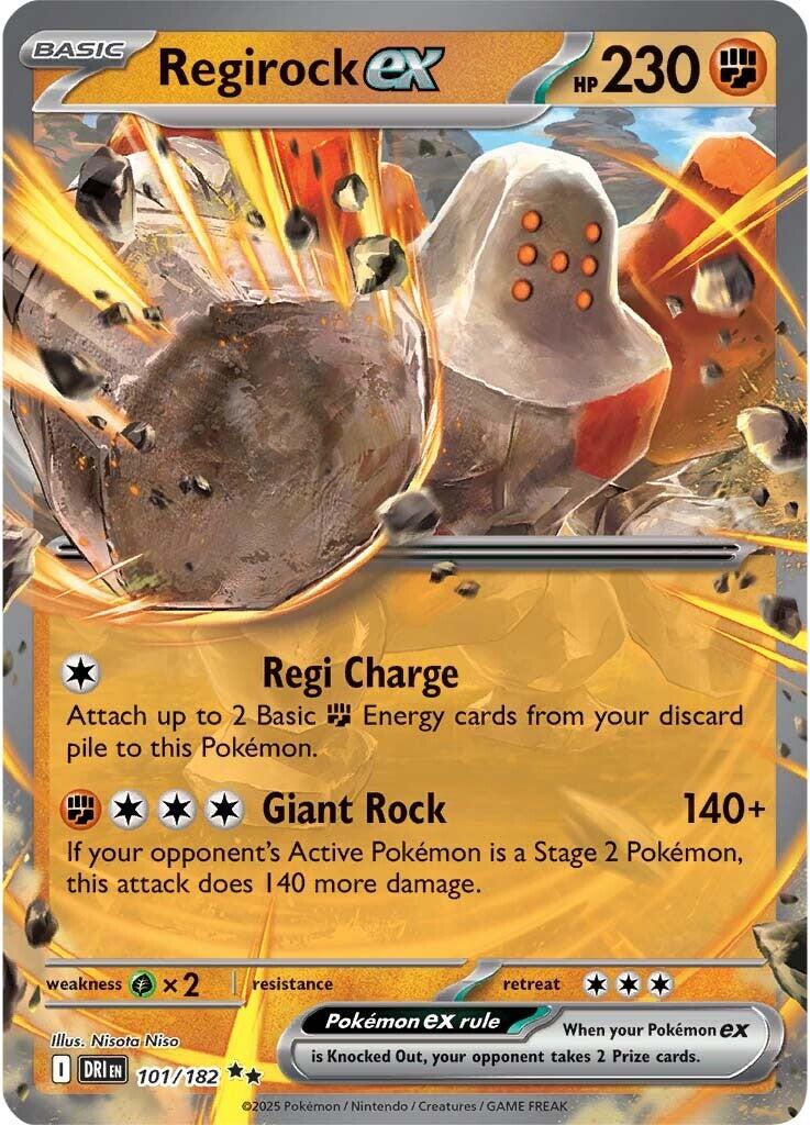 Regirock ex (101/182) [Écarlate et Violet : Destinées duelles]