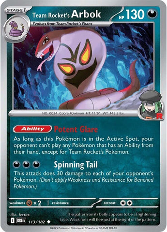 Arbok du Groupe Rocket (113/182) [Écarlate et Violet : Rivaux Destinés]