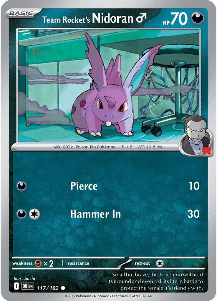 Nidoran de la Team Rocket (117/182) [Écarlate et Violet : Rivaux Destinés]