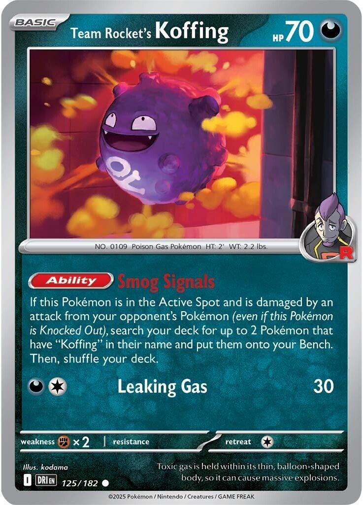 Smogogo de la Team Rocket (125/182) [Écarlate et Violet : Rivaux Destinés]