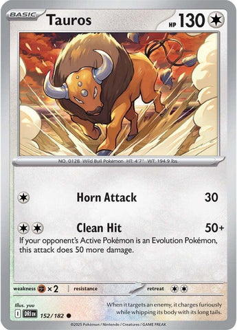 Tauros (152/182) [Écarlate et Violet : Destinées Rivales]