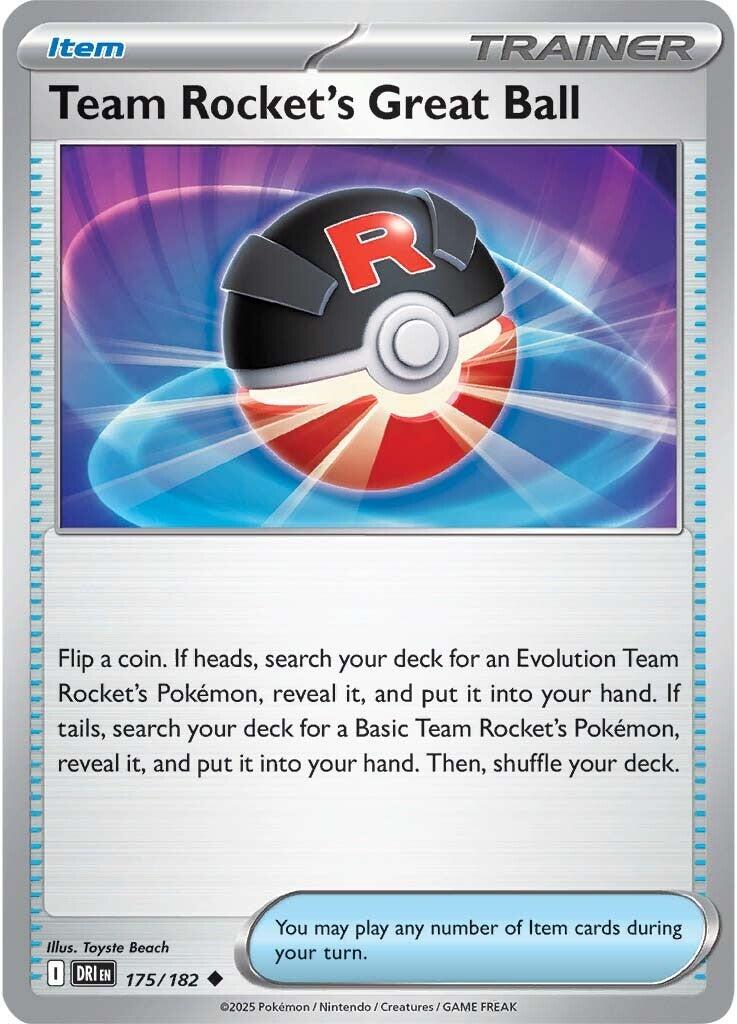 Super Ball du Team Rocket (175/182) [Écarlate et Violet : Rivaux Destinés]