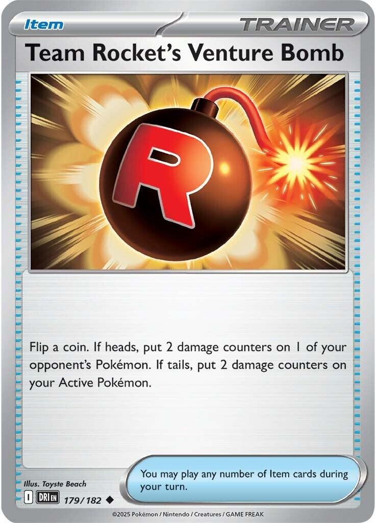 Bombe Venture de la Team Rocket (179/182) [Écarlate et Violet : Rivaux Destinés]