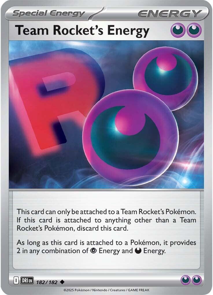 Énergie de la Team Rocket (182/182) [Écarlate et Violet : Rivaux Destinés]