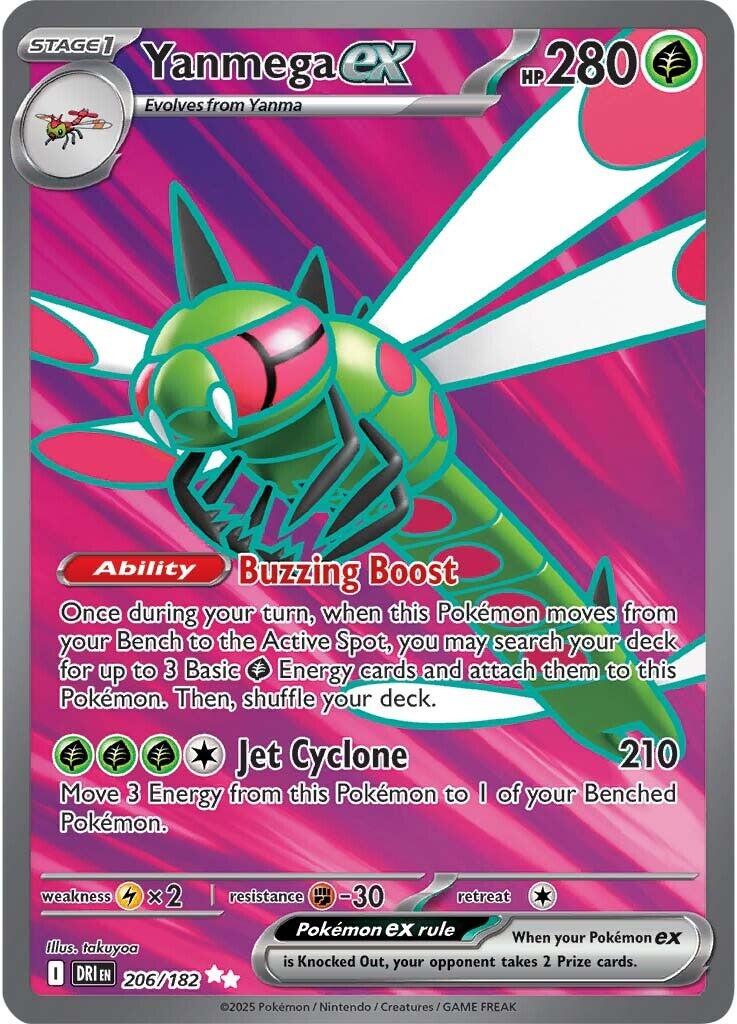 Yanmega ex (206/182) [Écarlate et Violet : Rivaux Destinés]