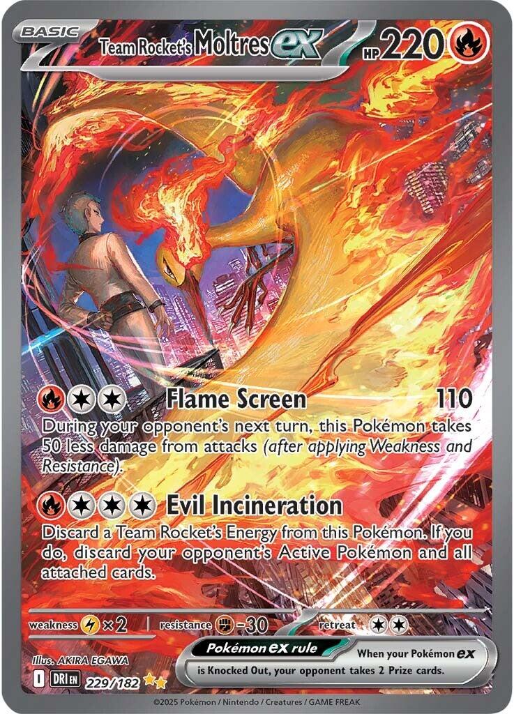 Sulfura ex du Team Rocket (229/182) [Écarlate et Violet : Rivaux Destinés]