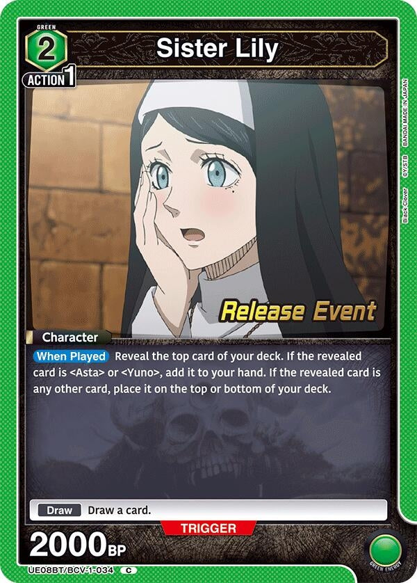Image for Sister Lily (UE08BT/BCV-1-034) (UE08BT_RE) - Union Arena