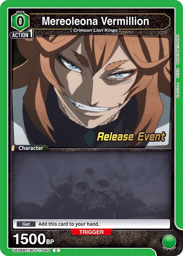 Image for Mereoleona Vermillion (040) (UE08BT/BCV-1-040) (UE08BT_RE) - Union Arena