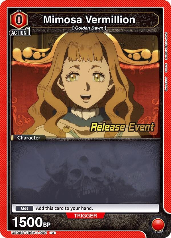Image for Mimosa Vermillion (090) (UE08BT/BCV-1-090) (UE08BT_RE) - Union Arena