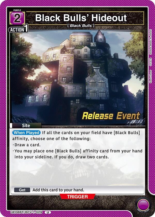 Image for Black Bulls' Hideout (UE08BT/BCV-1-029) (UE08BT_RE) - Union Arena