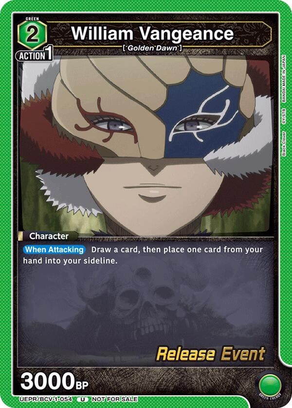 Image for William Vangeance (UEPR/BCV-1-054) (UE08BT_RE) - Union Arena