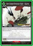 Image for Dark Cloaked Dimension Slash ~ Equinox (UE08BT/BCV-1-066) (UE08BT_RE) - Union Arena
