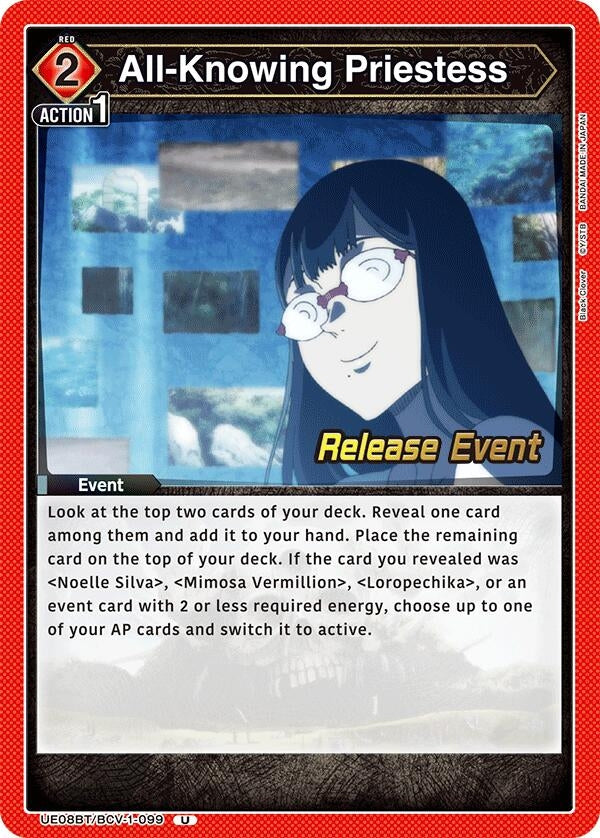 Image for All-Knowing Priestess (UE08BT/BCV-1-099) (UE08BT_RE) - Union Arena